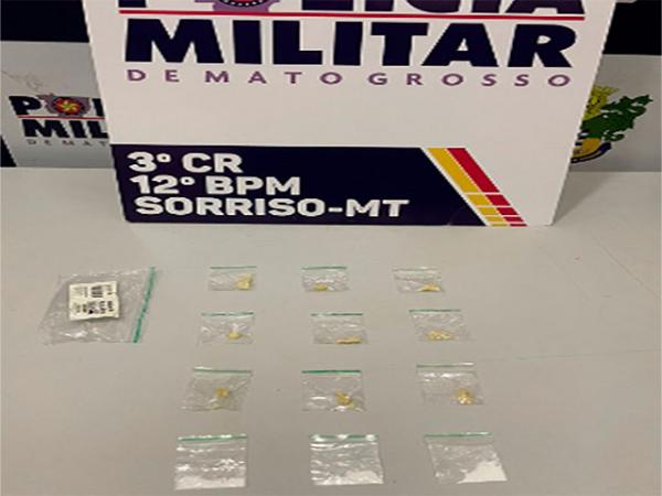 Sorriso: PM prende traficante ap&oacute;s ele ficar nervoso quando viu os policiais