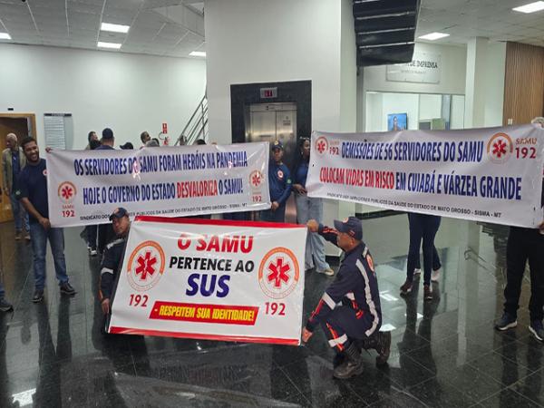 MT: 56 profissionais demitidos do SAMU ser&atilde;o recontratados ap&oacute;s reuni&atilde;o com a Comiss&atilde;o de Sa&uacute;de