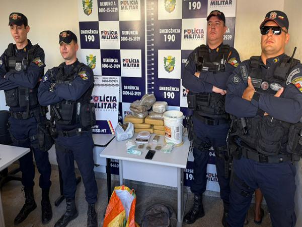 Sorriso: PM prende jovem que estava traficando e venderia quase 12 quilos de maconha