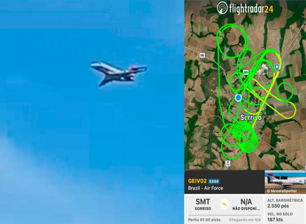 Sorriso: Avi&atilde;o da FAB faz manobras, chama aten&ccedil;&atilde;o e assusta moradores