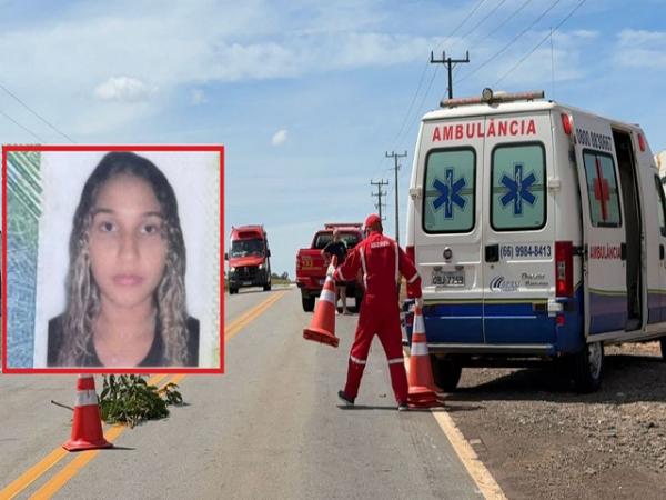Sorriso: Jovem morre em acidente entre moto e carreta no anel vi&aacute;rio da MT-242; Amanda &eacute; velada na Capela Mortu&aacute;ria