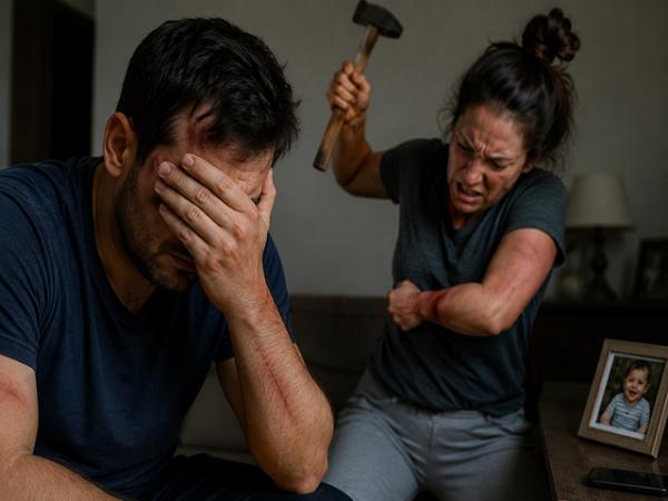 Sorriso: Homem denuncia que &eacute; agredido pela esposa; "ela se bate com martelo para aliviar a raiva"