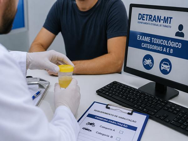 Detran-MT vai exigir exame toxicol&oacute;gico para primeira habilita&ccedil;&atilde;o nas categorias A e B a partir de junho