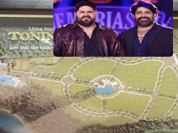 Sorriso: C&eacute;sar Menotti & Fabiano anunciam condom&iacute;nio de luxo em formato de viol&atilde;o &agrave;s margens do Rio Teles Pires