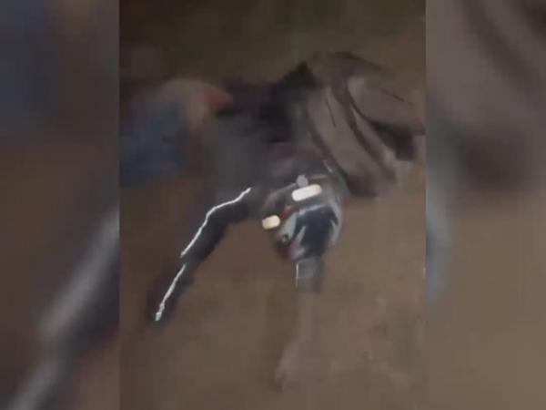 Sorriso: Motociclista fica ferido ap&oacute;s cair em rotat&oacute;ria da BR-163