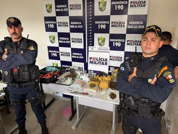 Sorriso: PM prende traficante do PCC, apreende arma, muita coca&iacute;na e maconha (La original)