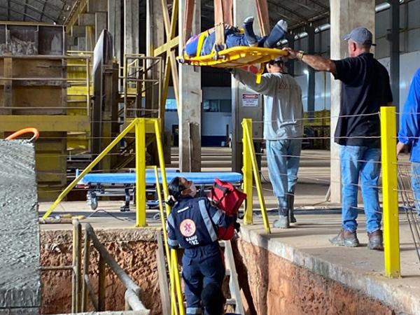 Sorriso: Trabalhador fica ferido ap&oacute;s cair de altura em construtora &agrave;s margens da BR-163
