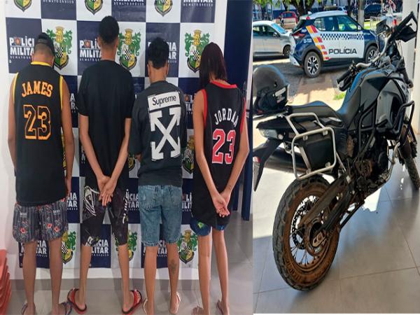 Ipiranga do Norte: PM prende 4 bandidos e recupera BMW furtada em Sorriso