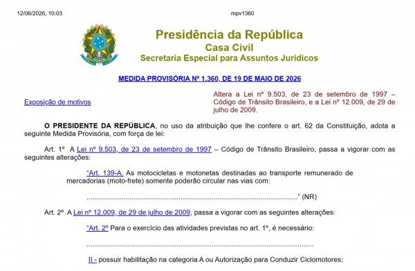 Sorriso: Coordenador da GMT detalha MP 1.360 que altera regras para mototaxistas e motofretistas