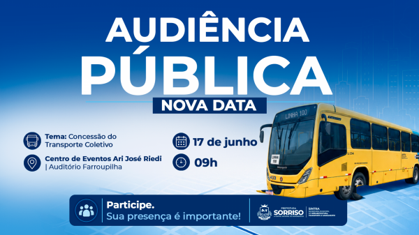 Sorriso: Audi&ecirc;ncia para avaliar transporte coletivo ser&aacute; na quarta (17), &agrave;s 9h