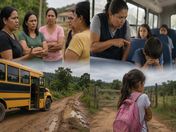 Sorriso: M&atilde;es denunciam monitora do &ocirc;nibus escolar por maltratar alunos e &ocirc;nibus n&atilde;o entrar em fazendas. Crian&ccedil;as n&atilde;o querem mais ir &agrave; escola