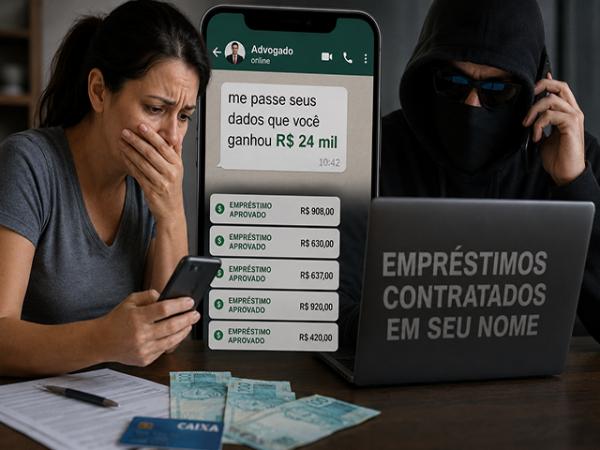 Sorriso: Mulher cai em golpe do "falso advogado" e bandido faz empr&eacute;stimos em seu nome; "me passe seus dados que voc&ecirc; ganhou R$ 24 mil"