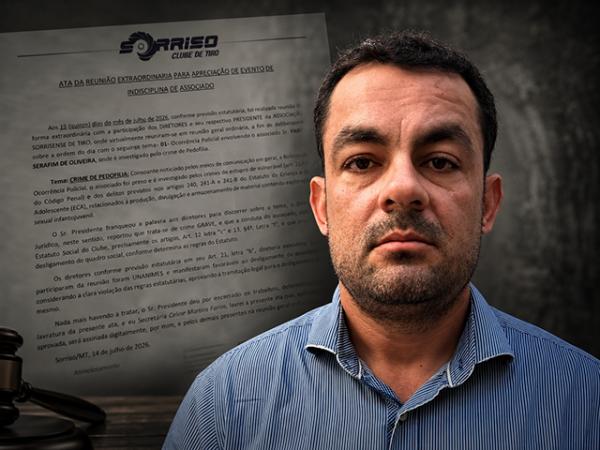 Sorriso: Clube de Tiro expulsa F&aacute;bio Serafim investigado por estupro de vulner&aacute;veis