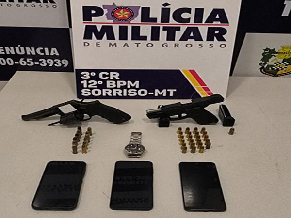 Sorriso: PM prende 4 elementos que planejavam homic&iacute;dio