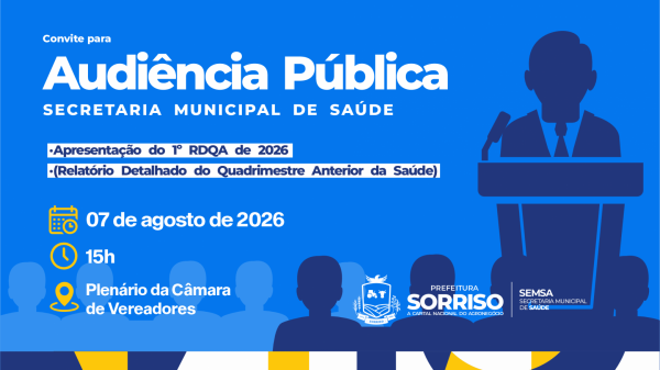 Sorriso: Sa&uacute;de apresenta relat&oacute;rio do primeiro quadrimestre de 2026