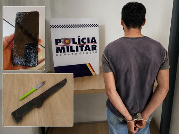 Boa Esperan&ccedil;a do Norte: PM prende valent&atilde;o que n&atilde;o aceitou separa&ccedil;&atilde;o e amea&ccedil;ar matar esposa e seis filhos com fac&atilde;o; Suspeito ainda amea&ccedil;ou colocar fogo na casa com todo mundo dentro