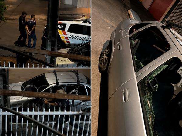 Sorriso: Homem se revolta ap&oacute;s esposa descobrir trai&ccedil;&otilde;es, pedir separa&ccedil;&atilde;o e quebra carro com t&aacute;bua de carne