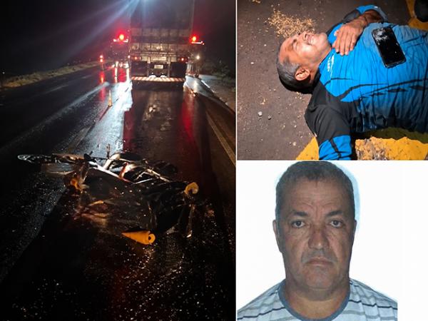 Homem morre ap&oacute;s bater moto atr&aacute;s de carreta na BR-163 entre Sorriso e Vera