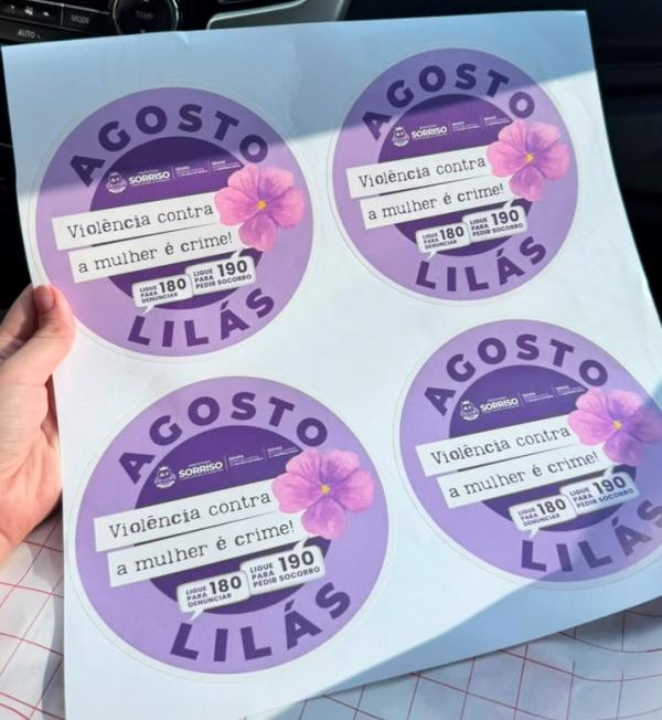 Agosto Lil&aacute;s: Sorriso promove pit stop e abordagens para conscientizar popula&ccedil;&atilde;o sobre combate &agrave; viol&ecirc;ncia contra a mulher