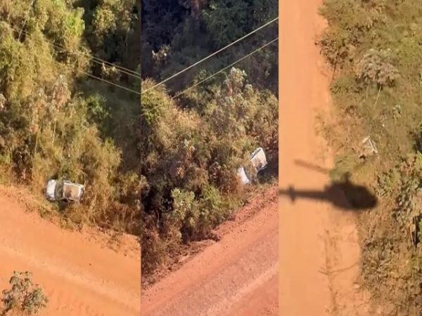 Sorriso: Fam&iacute;lia com beb&ecirc; sofre acidente quando seguia para tomar banho em rio