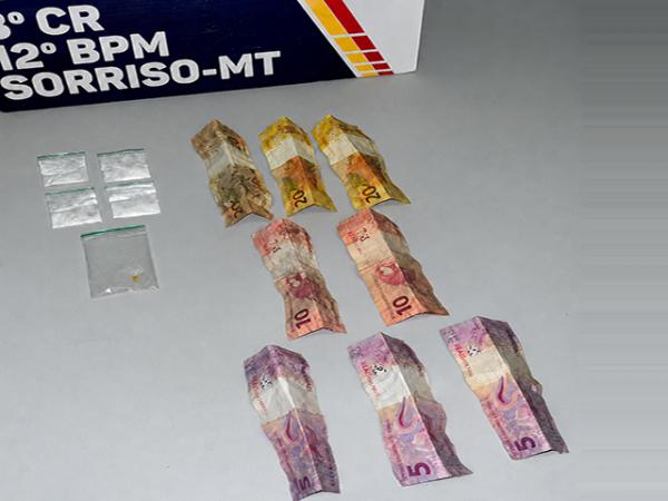 Sorriso: Tornozelado &eacute; preso com coca&iacute;na e pasta base no S&atilde;o Domingos