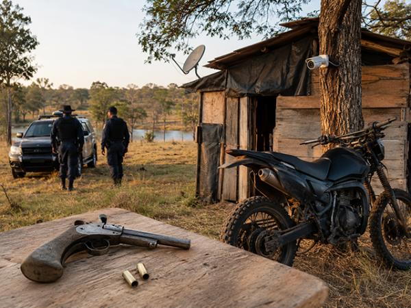 Boa Esperan&ccedil;a do Norte: Idoso denuncia venda sem autoriza&ccedil;&atilde;o de 380 hectares; PM encontra barraco com arma e c&acirc;meras em fazenda