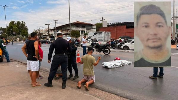 MT: Filho se ajoelha e ora ao lado do corpo do pai que morreu atropelado; Valdeci Domingos Gomes faria 44 anos nesta ter&ccedil;a