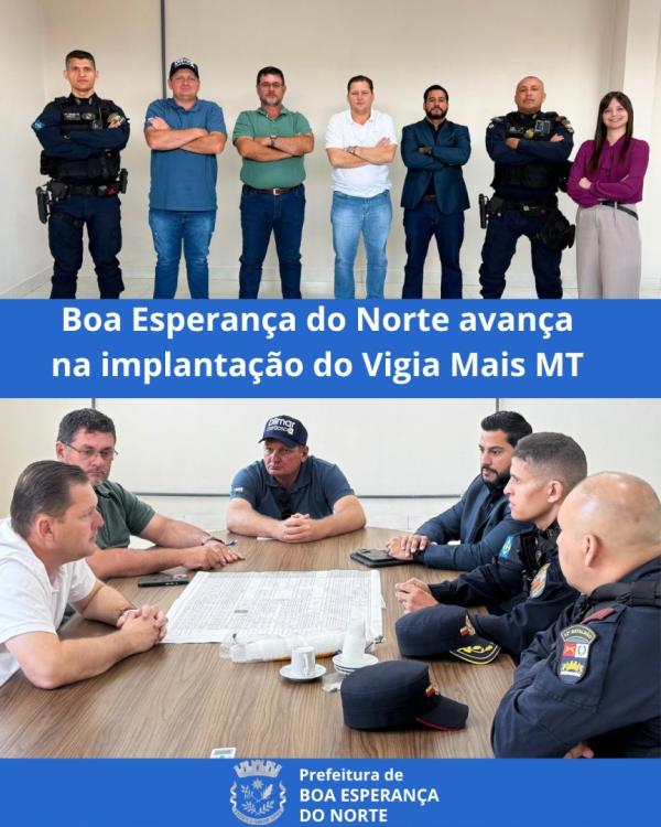 Boa Esperan&ccedil;a do Norte avan&ccedil;a na implanta&ccedil;&atilde;o do Vigia Mais MT para refor&ccedil;ar a seguran&ccedil;a no munic&iacute;pio