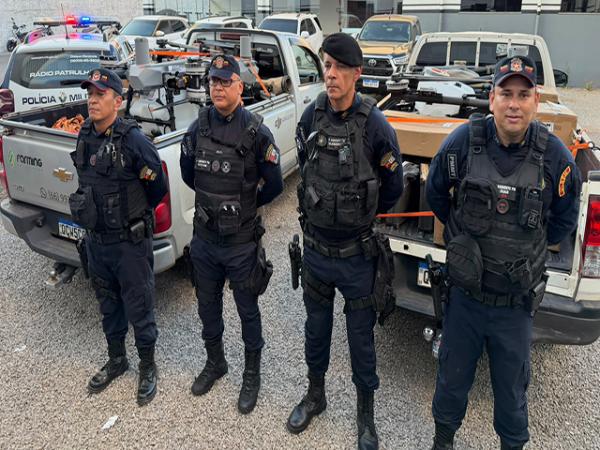 Sorriso: PM recupera 90% dos drones furtados em crime de mais de R$ 1 milh&atilde;o; homem foi preso e disse que estava quase morando na rua e recebeu mil reais