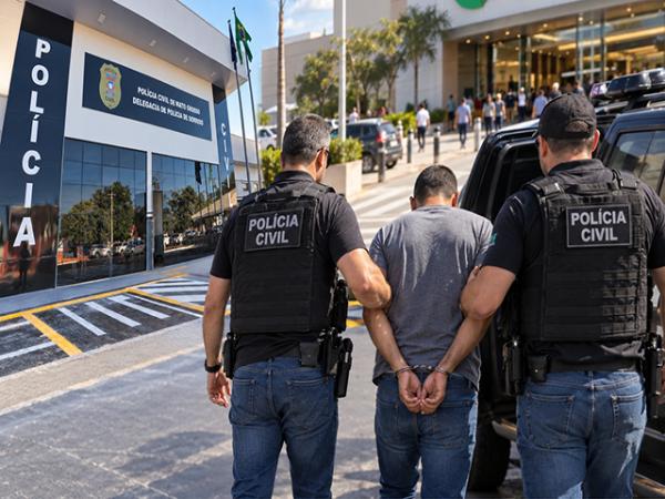 Policiais civis de Sorriso e da Bahia prendem investigado por viol&ecirc;ncia dom&eacute;stica; ele estava num shopping