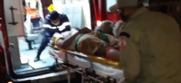 Sorriso: Caminhoneiro fica prensado após esquecer de acionar freio estacionário