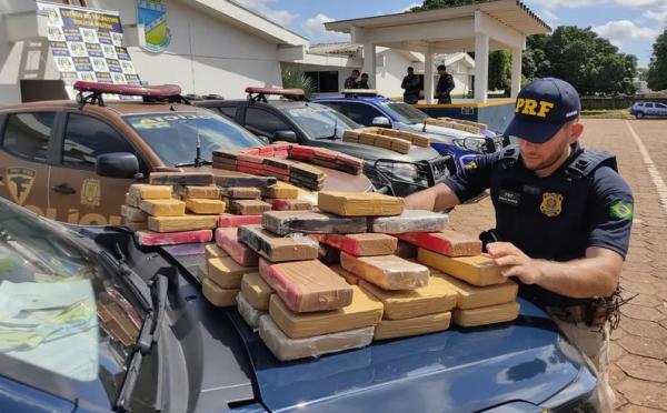PRF prende motorista e apreende 160 kg de drogas que sa&iacute;ram de Sorriso e iriam para o Piau&iacute;