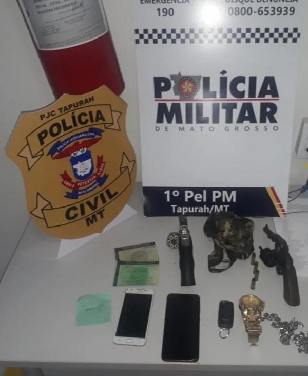 Gol, com placas de Sorriso, &eacute; usado por dupla para resgatar preso na delegacia de Tapurah