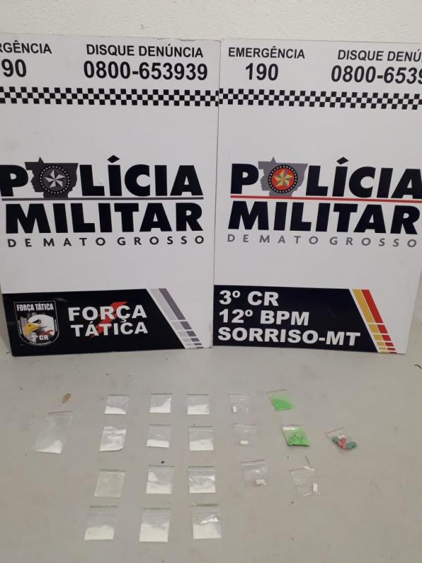 Sorriso: Pol&iacute;cia prende homem com drogas em tabacaria