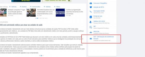 Sorriso: Registro de acidentes sem v&iacute;timas pode ser feito online