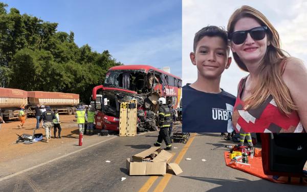 BR-163: M&atilde;e, filho e mais 10 pessoas morreram no acidente entre &ocirc;nibus e carreta; mais 4 v&iacute;timas tamb&eacute;m foram identificados