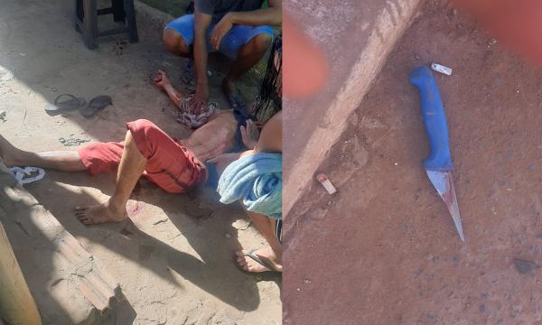 Sorriso: Homem &eacute; esfaqueado por amigo durante discuss&atilde;o e suspeito &eacute; preso pela PM