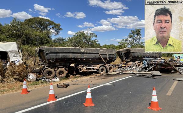 Sorriso: LIVE ABAM - Motorista morre ap&oacute;s carreta e caminh&atilde;o baterem de frente na BR-163, sa&iacute;da pra Sinop