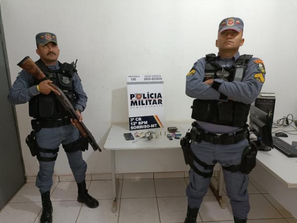  Sorriso: Homem &eacute; preso com arma de fogo em bar no Jardim Primavera 