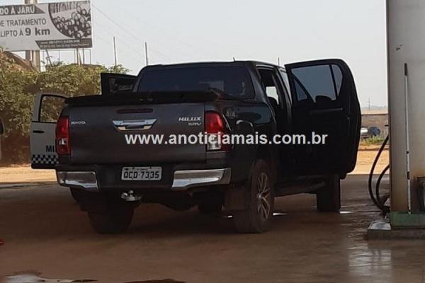 Caminhonete furtada em Sorriso &eacute; recuperada pela PM em Jaru/RO