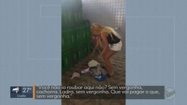 Mulher &eacute; agredida ap&oacute;s ser acusada de furto em supermercado