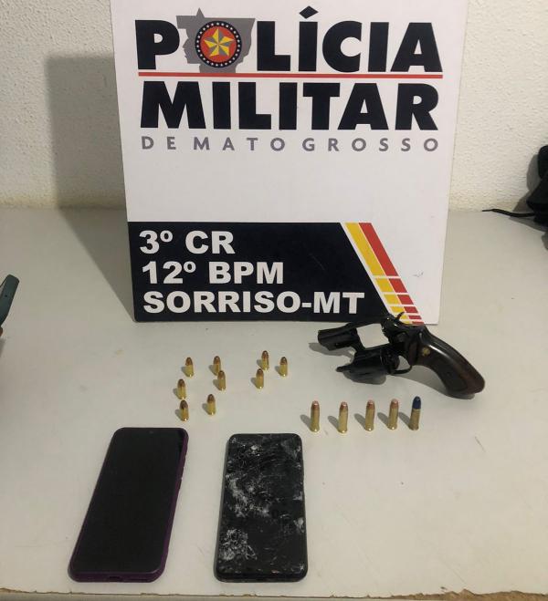 Sorriso: Suspeitos de homic&iacute;dios s&atilde;o presos com arma e muni&ccedil;&otilde;es na Tangar&aacute;