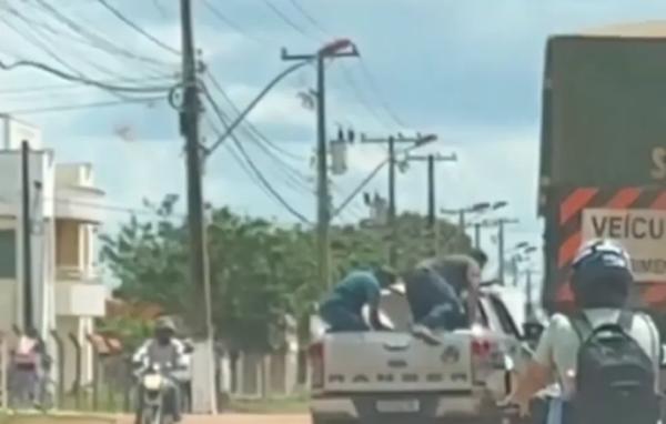 Sinop: Pol&iacute;cia prende suspeitos de tentar incendiar caminh&atilde;o para bloquear tr&acirc;nsito