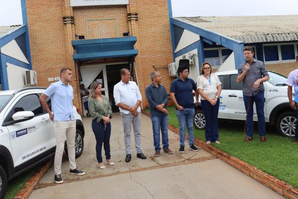 Sorriso: Prefeitura entrega ve&iacute;culos adquiridos com recursos de emendas parlamentares