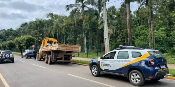 Lucas: GCM recupera caminh&atilde;o munck furtado em Sorriso