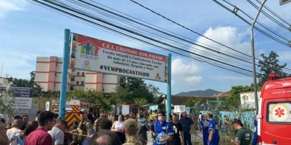 Quatro crian&ccedil;as s&atilde;o mortas em ataque a creche; homem foi detido