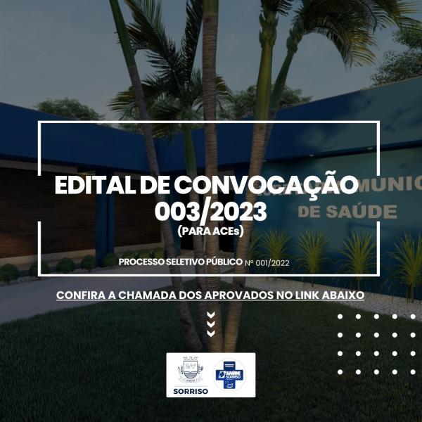 Seletivo da sa&uacute;de convoca aprovados para o cargo de ACEs