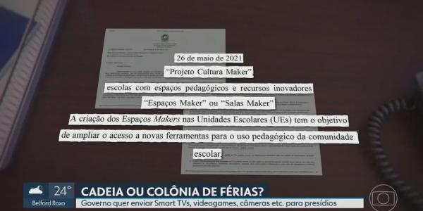 Projeto do governo prev&ecirc; TVs 4K, &oacute;culos de realidade virtual, e computadores para internos do Complexo de Bangu