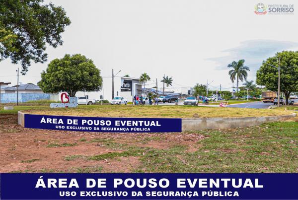 Sorriso: Rotat&oacute;ria da Blumenau se torna &aacute;rea de pouso eventual para helic&oacute;pteros da Seguran&ccedil;a P&uacute;blica