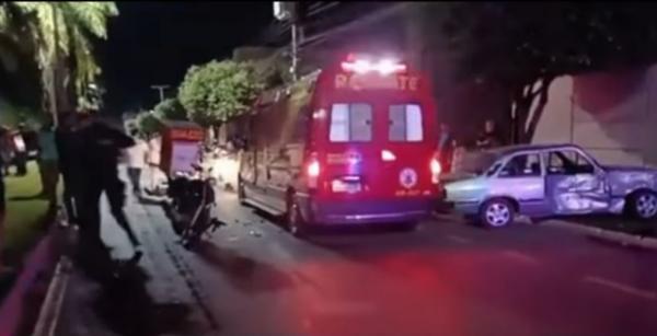 Sorriso: Menor pega chevette para dar cavalo de pau, bate em &ocirc;nibus e atinge entregador